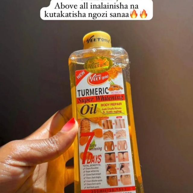 Takeer - TURMERIC BODY OIL 
maelekezo yamenyoka