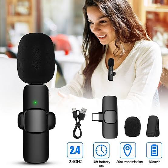 Takeer - Wireless Microphone✨
45,000
🔸2pcs microphone 
🔸long lasting 
🔸noise cancellation
Delivery ipo
What you see is what you get.
____________________...