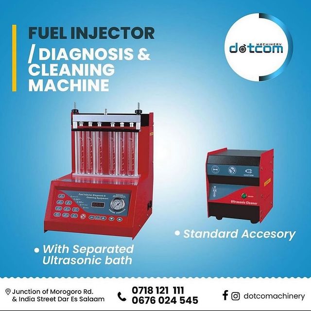 Takeer - Fuel injector diagnosis and cleaning equipment 

✅ BEI NI 4,200,000/=

Call / Whatsapp 
www.dotcomachinery.co.tz
__________________________________...