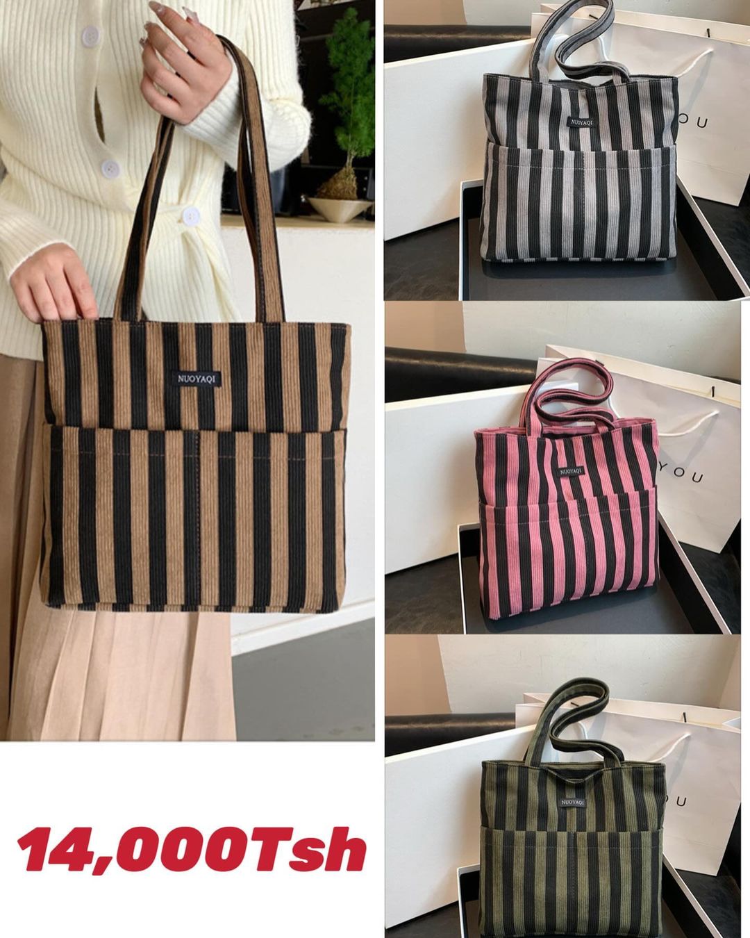 Takeer - 🥳🥳🥳New Arrivals 🥳🥳🥳
 🔥🔥🔥

New lady bag😍😍
Price: 14,000Tsh/=

Material: Quality assured (Ipo Kama kwenye picha)✅ 
Please send a DM for fa...