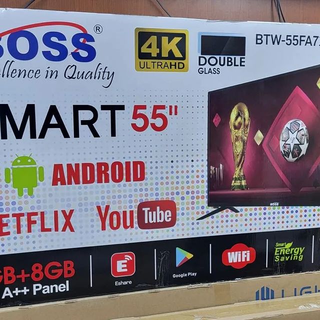 Takeer - Boss smart android tv inch 55
Price 950,000
Free delivery 
Call or Whatsapp 