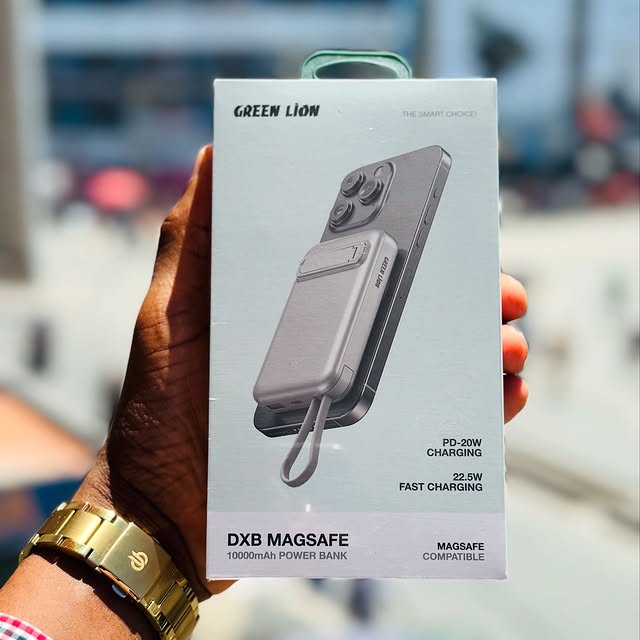 Takeer - DXB MAGSAFE POWER BANK 10,000MAh BRAND GREENLION COME WITH STAND
New Model Very portable✅
price 80,000
📍Tunapatikana kariakoo kwenye mataa ya Uhur...