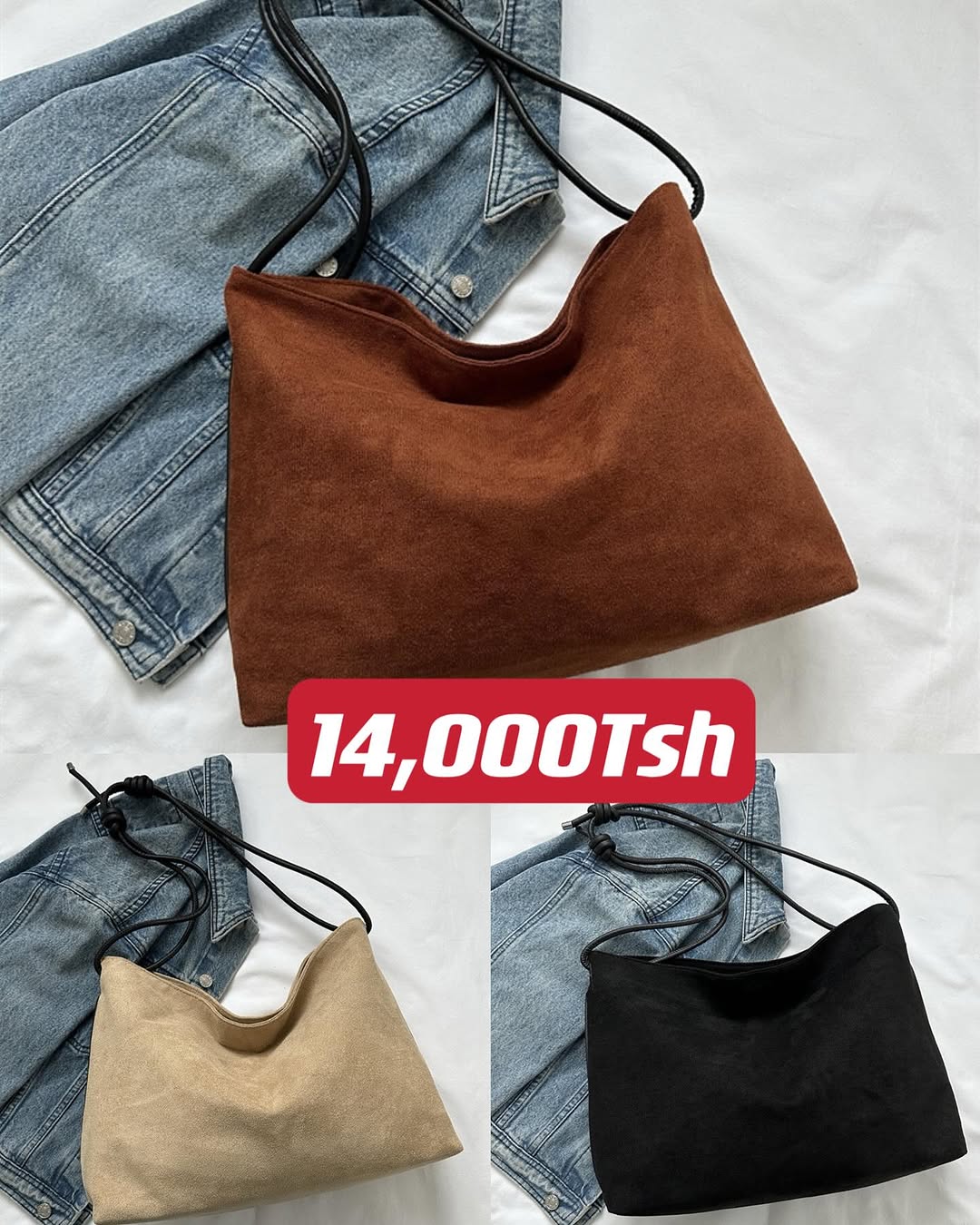 Takeer - 🥳🥳🥳New Arrivals 🥳🥳🥳
 🔥🔥🔥

Big bag😍😍
Price: 14,000Tsh/=

Material: Quality assured (Ipo Kama kwenye picha)✅ 
Please send a DM for faster ...