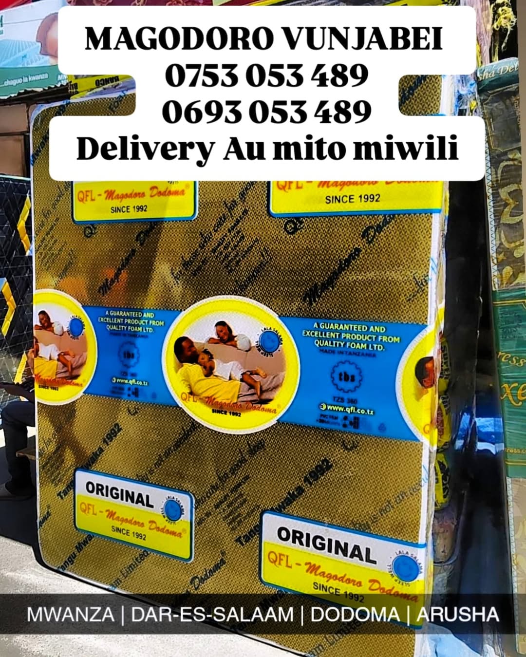 Takeer - QFL MAGODORO DODOMA YANAPATIKANA DUKANI KWETU
🚦WAKALA MKUU WA MAGODORO MWANZA
📍TUPO MWANZA MJINI, MTAA WA LUMUMBA

📞 MAWASILIANO; AU 
🔯TUNAUZA ...