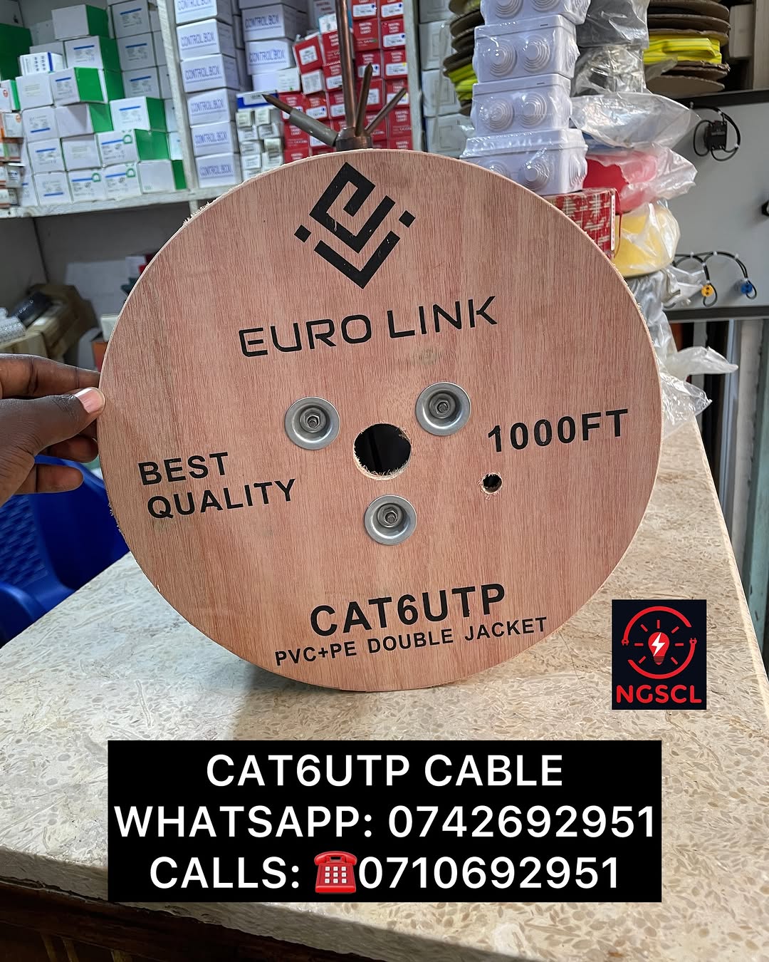 Takeer - CAT6UTP CABLE.

MAWASILIANO,
WHATSAPP & CALLS: CALLS: ☎️
TUNAPATIKANA KARIAKOO, MTAA WA NARUNG’OMBE NA LIVINGSTONE.

MIKOANI TUNATUMA.

 

.