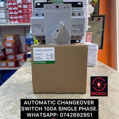Takeer - AUTOMATIC CHANGEOVER SWITCH 100A SINGLE PHASE.

MAWASILIANO,
WHATSAPP & CALLS: CALLS: ☎️
TUNAPATIKANA KARIAKOO, MTAA WA NARUNG’OMBE NA LIVINGSTONE....